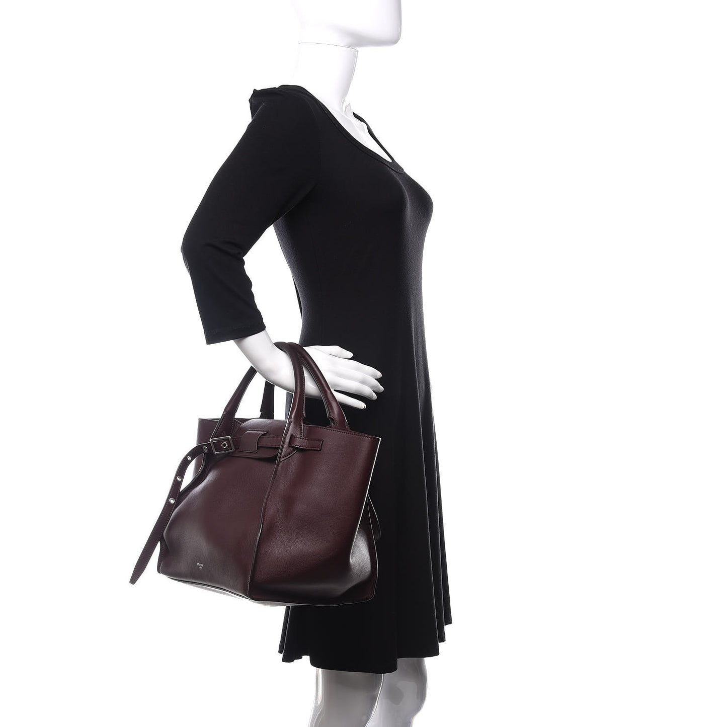 Smooth Calfskin Small Big Bag Burgundy