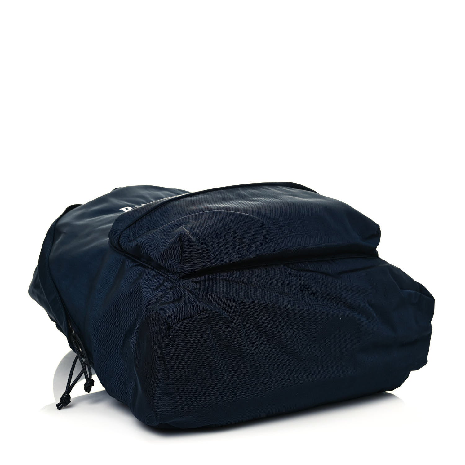Balenciaga Nylon Political Campaign Logo Embroidered Explorer Backpack Navy 3 of 14