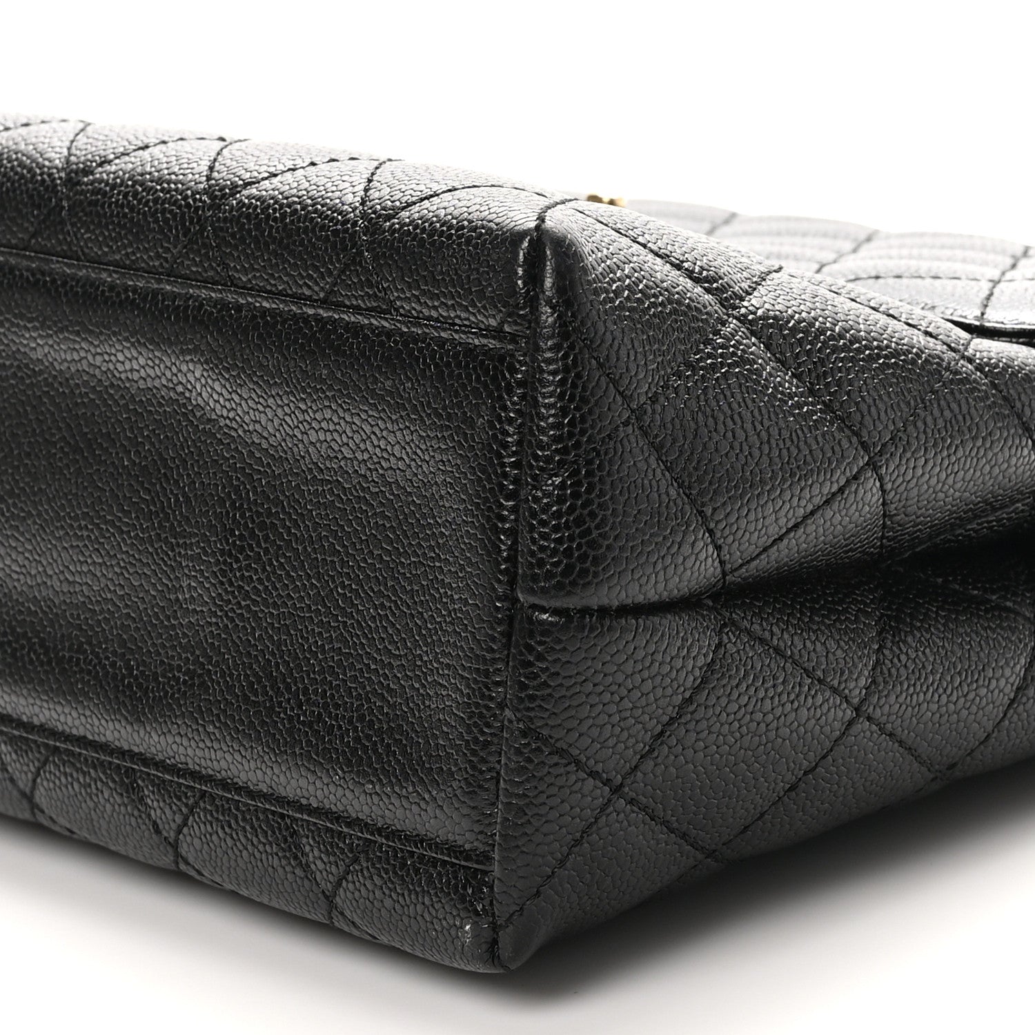 Chanel Caviar Quilted Jumbo Kelly Flap Black 10 of 10