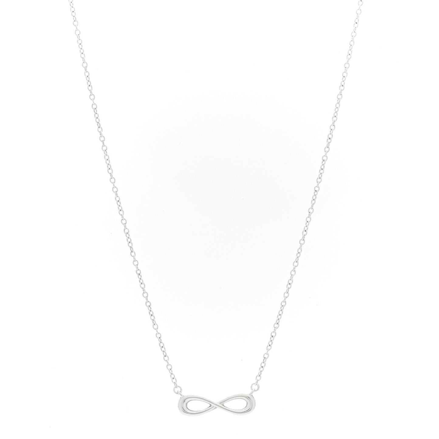 Sterling Silver Mini Infinity Pendant Necklace