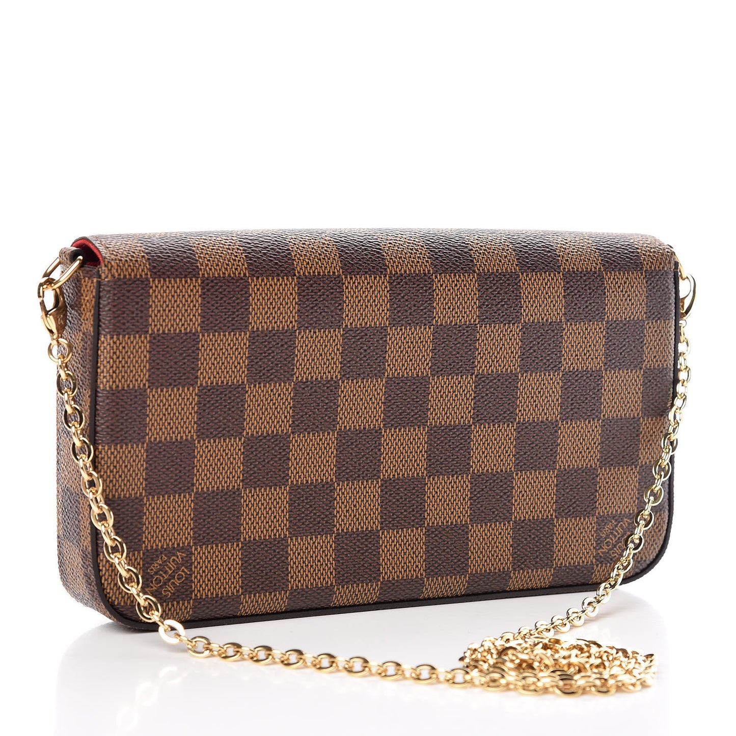 Damier Ebene Pochette Felicie Chain Wallet