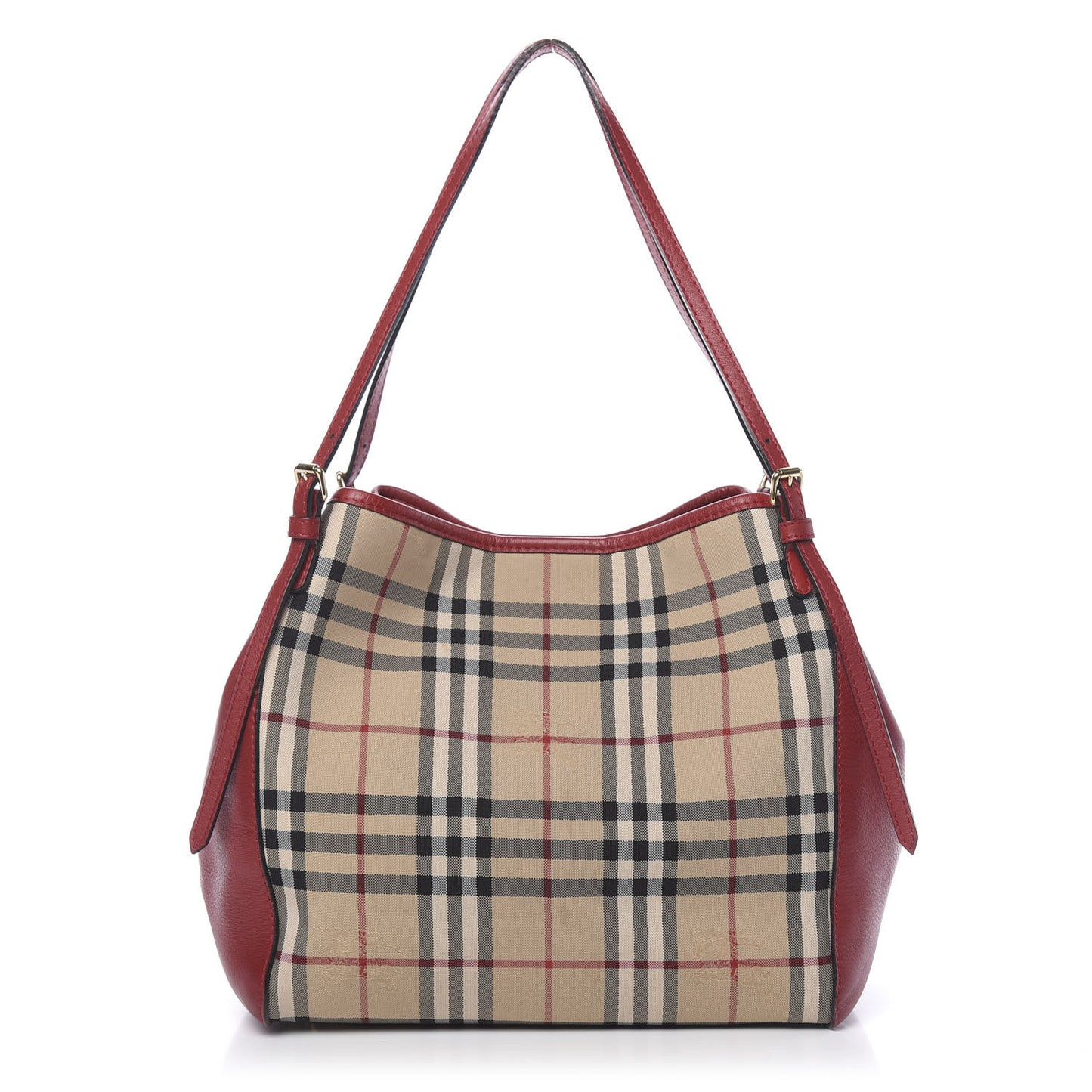 Horseferry Check Canterbury Tote Honey Parade Red