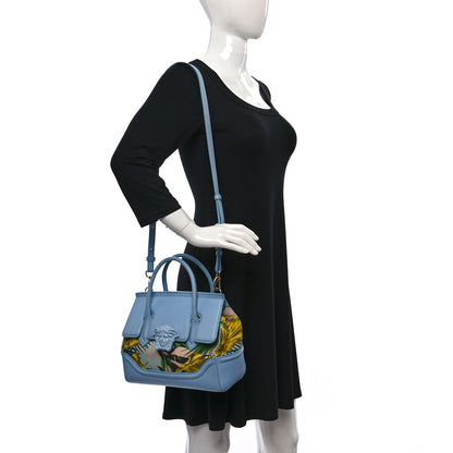 Versace Calfskin Canvas Medium Palazzo Empire Bag Desert Palm 2 of 19
