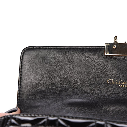 Christian Dior Patent Cannage Miss Dior Promenade Pouch Black 12 of 13