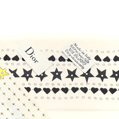 Christian Dior Silk High Priestess Tarot Mitzah Scarf Off White 3 of 3