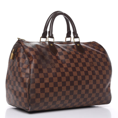Louis Vuitton Damier Ebene Speedy 35 3 of 26