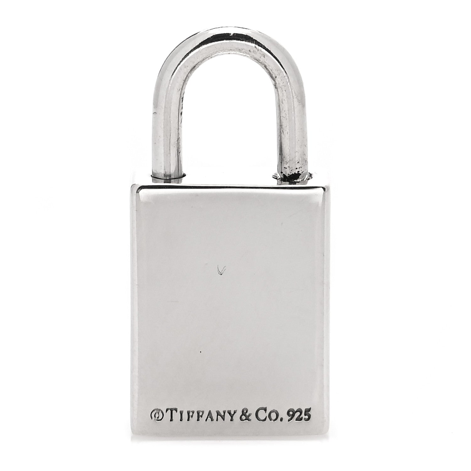 Tiffany Sterling Silver Enamel Ace of Spades Padlock Charm 3 of 3