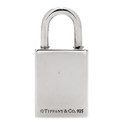 Tiffany Sterling Silver Enamel Ace of Spades Padlock Charm 3 of 3