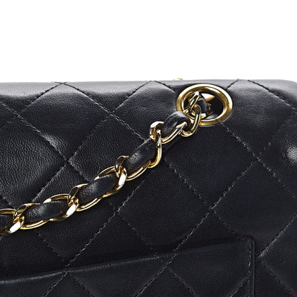 Chanel Lambskin Quilted Medium Double Flap Bag Black 11 of 16