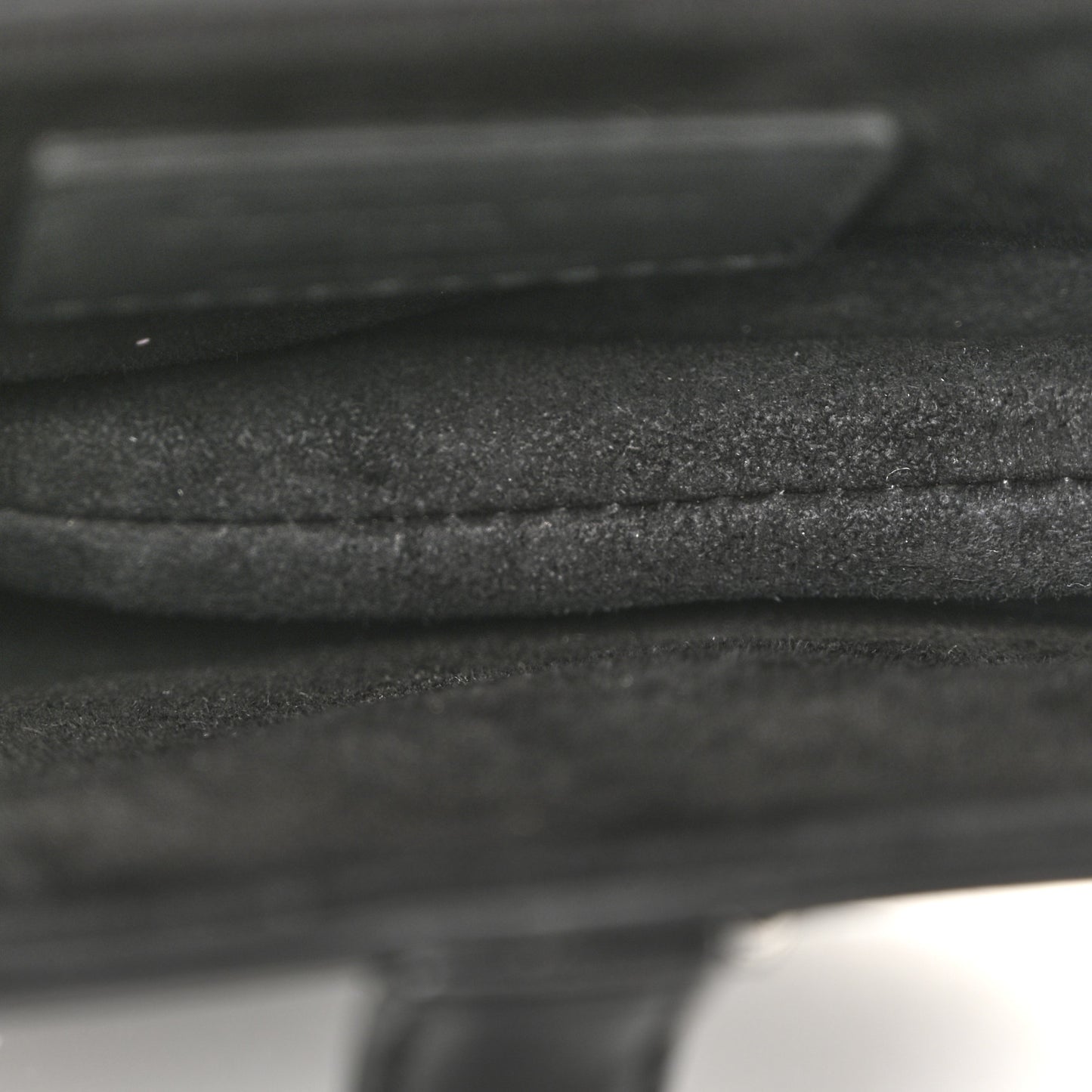 Ultra Matte Calfskin Mini Saddle Bag Black