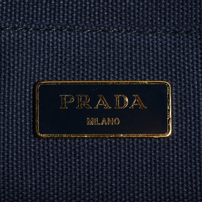 Prada Canvas Canapa Hibiscus Tote Turchese 9 of 10