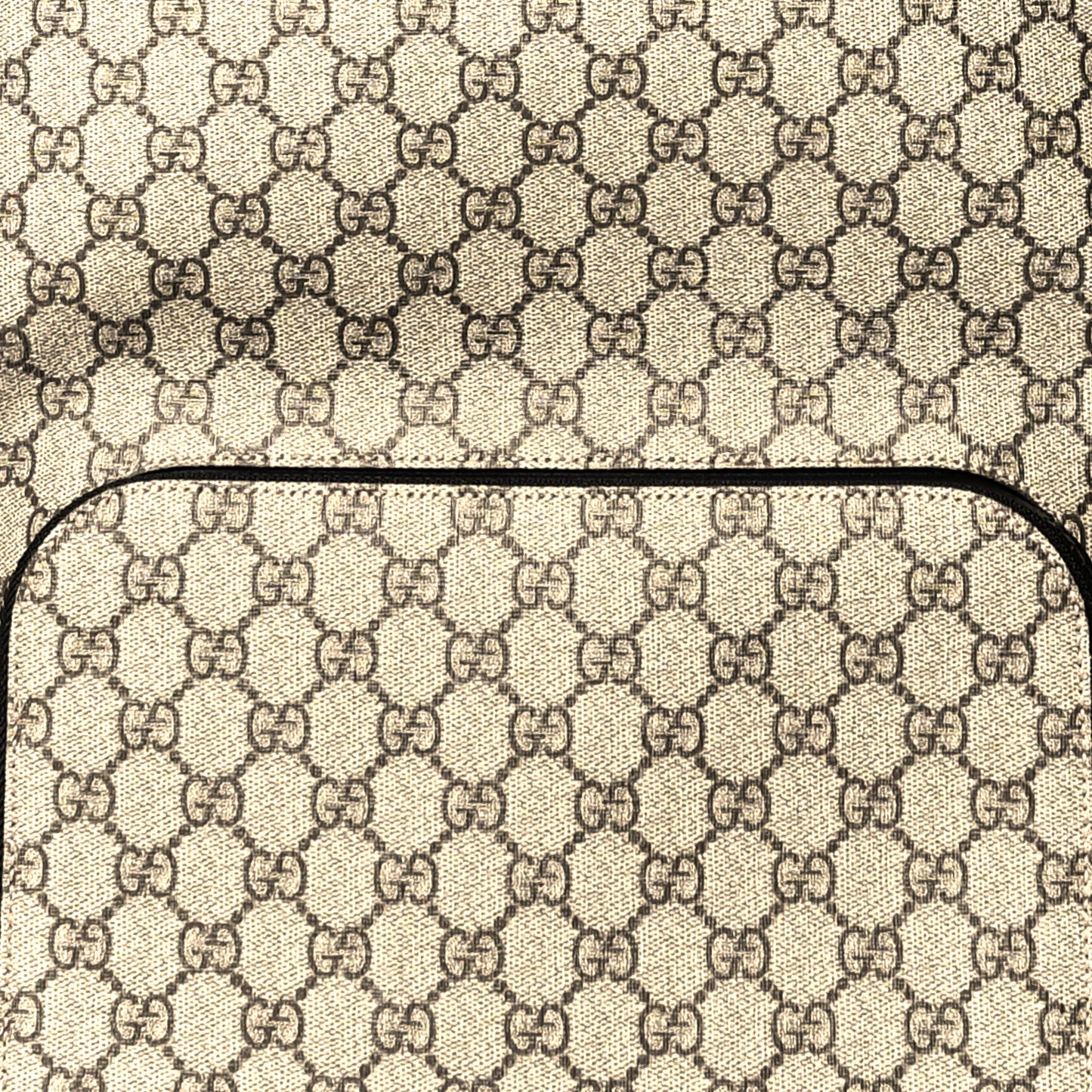 GG Supreme Monogram Medium Backpack Black