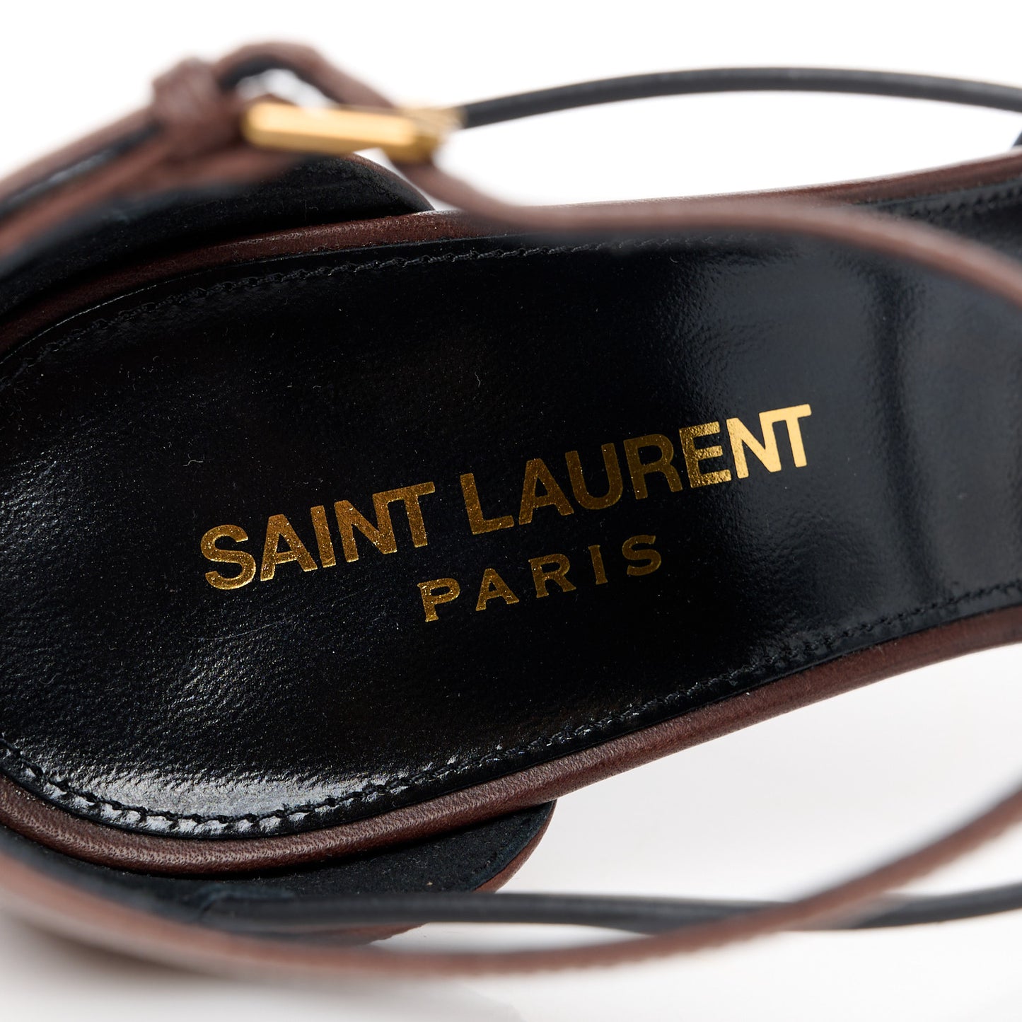 Calfskin Cassandra 100 Sandals 38.5 Brown