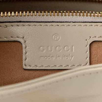 Gucci Boarded Dyana Lux Calfskin Small Jackie 1961 Hobo Mystic White 6 of 10