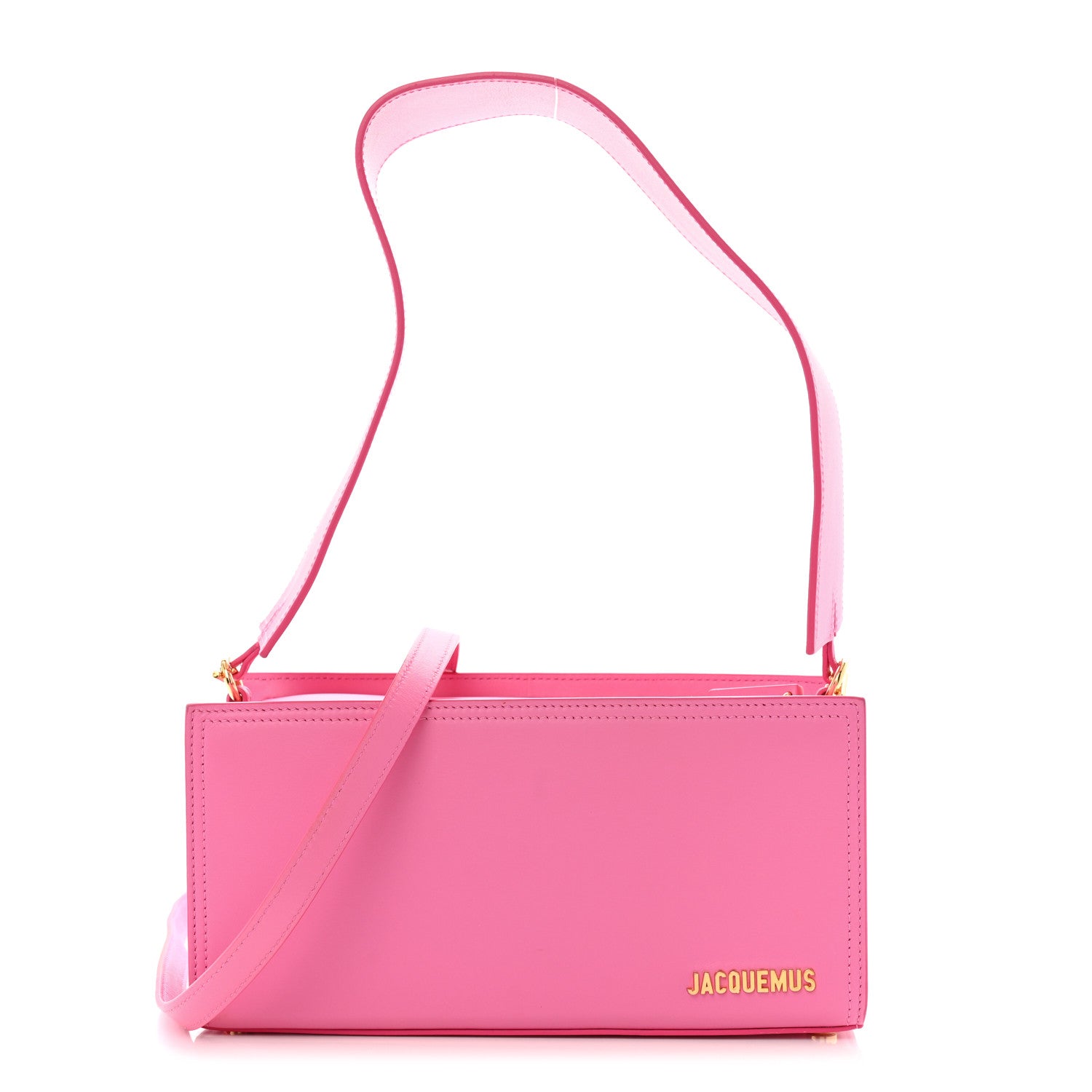 Jacquemus Smooth Calfskin Le Rectangle Shoulder Bag Pink 1 of 13