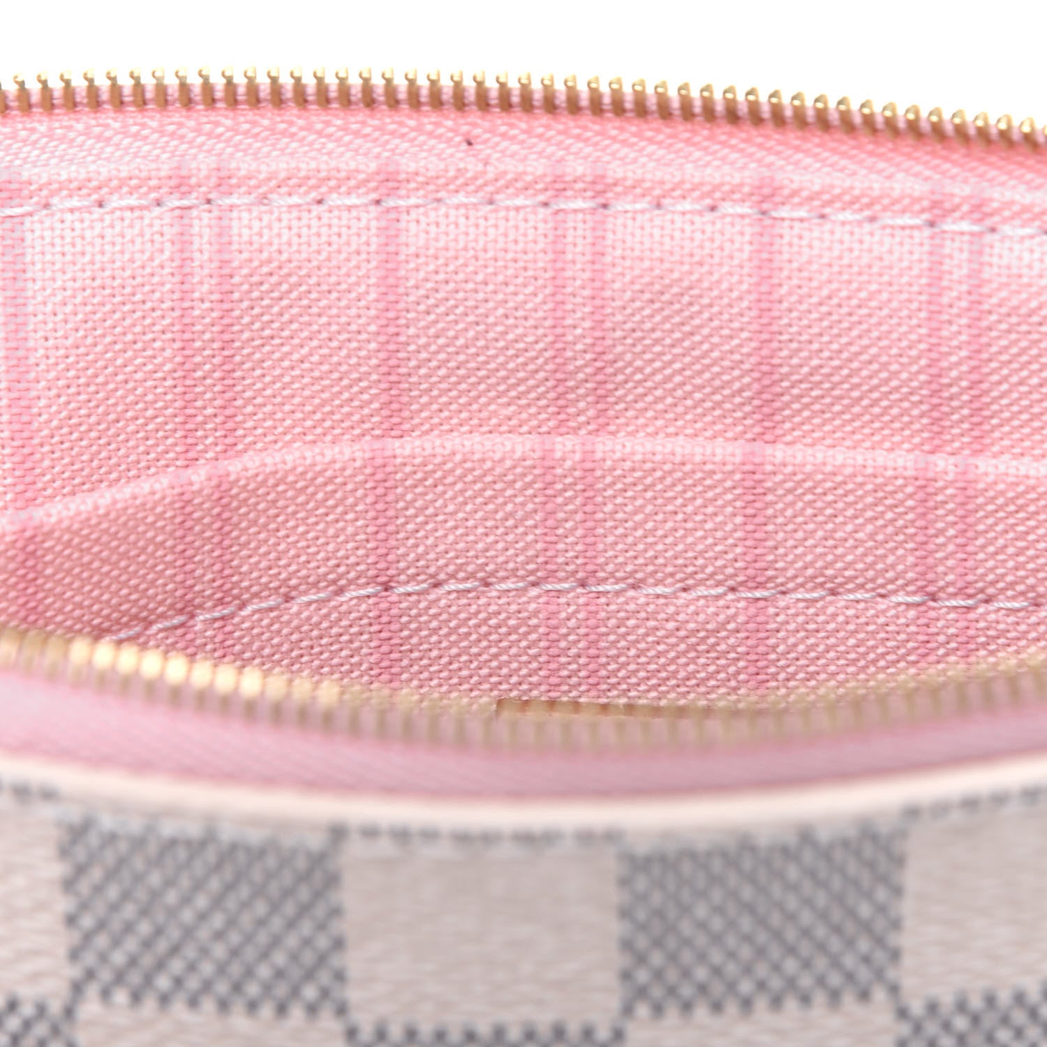Louis Vuitton Damier Azur Neverfull MM GM Pochette Rose Ballerine 9 of 14