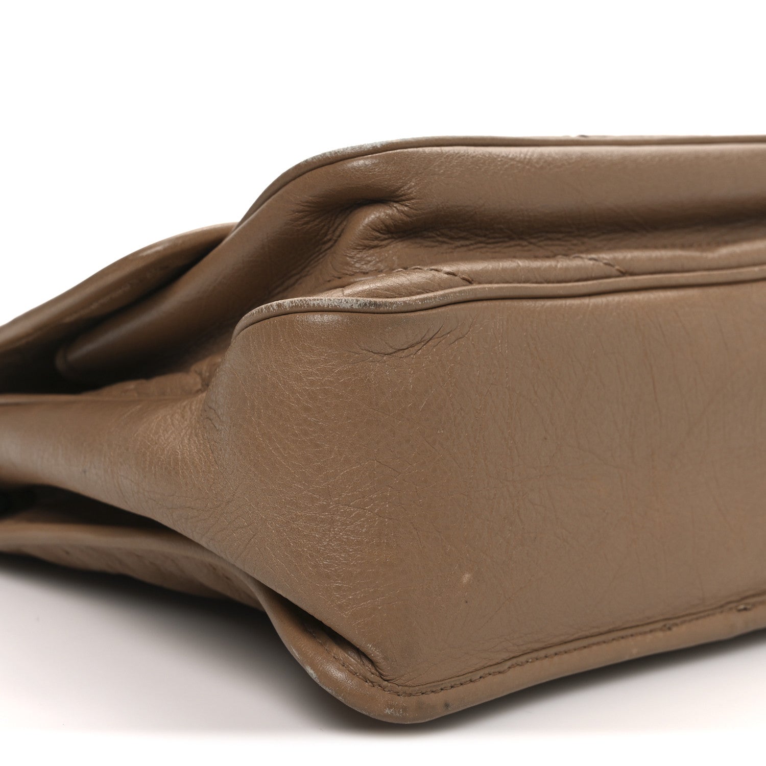 Saint Laurent Crinkled Calfskin Matelasse Monogram Medium Niki Chain Satchel Natural Tan 9 of 11