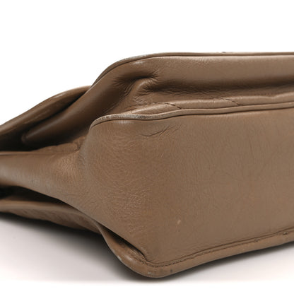 Saint Laurent Crinkled Calfskin Matelasse Monogram Medium Niki Chain Satchel Natural Tan 9 of 11