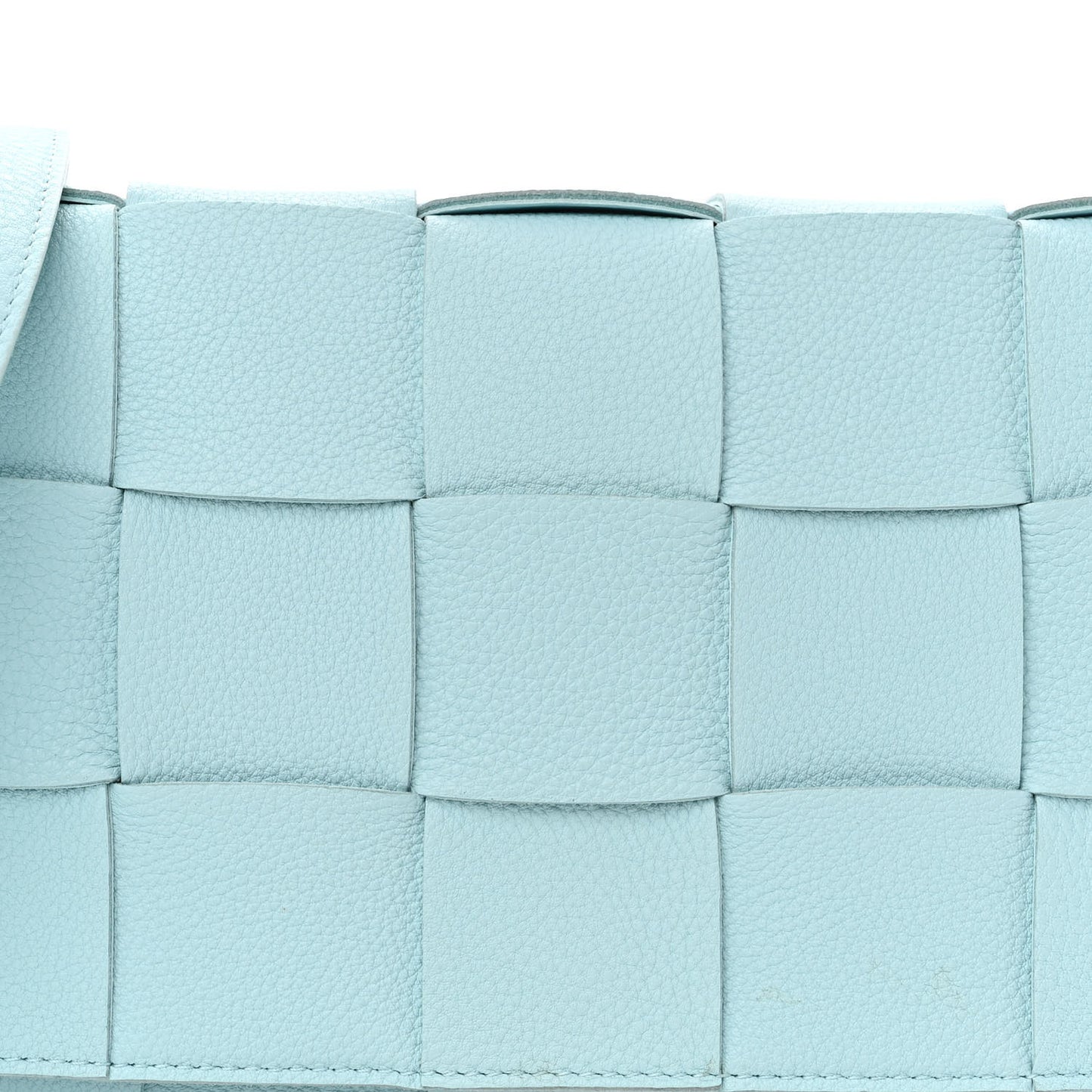 Calfskin Maxi Intreccio Cassette Bag Pale Blue