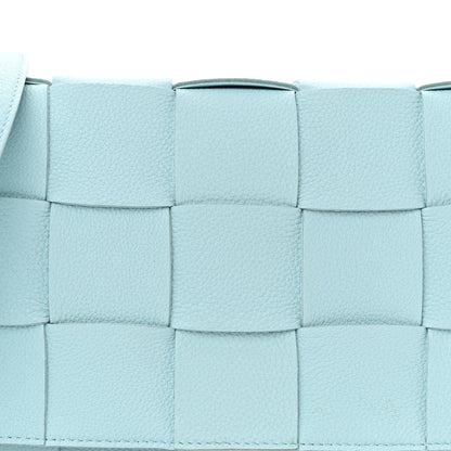 Bottega Veneta Calfskin Maxi Intreccio Cassette Bag Pale Blue 7 of 9