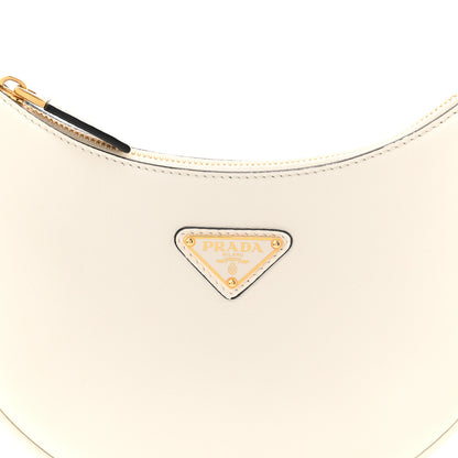 Prada Soft Calfskin Small Arque Shoulder Bag White 8 of 11