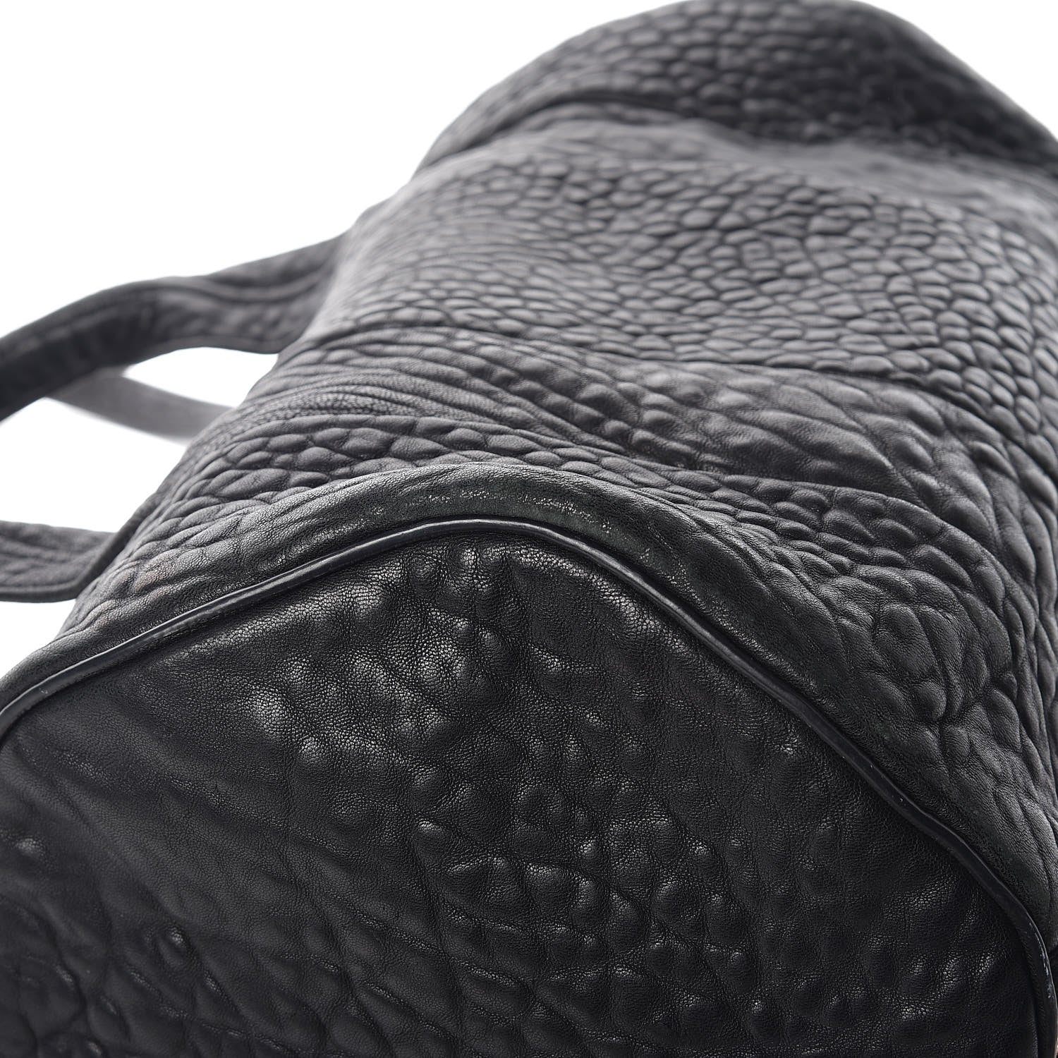 Alexander Wang Pebbled Lambskin Rocco Black Rose Gold Hardware 13 of 17