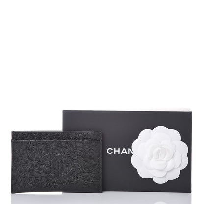 Chanel Caviar Timeless CC Card Holder Black 9 of 9