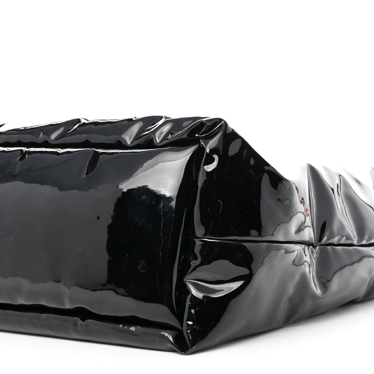 Saint Laurent Patent Wide Puffer Maxi Tote Black 10 of 10