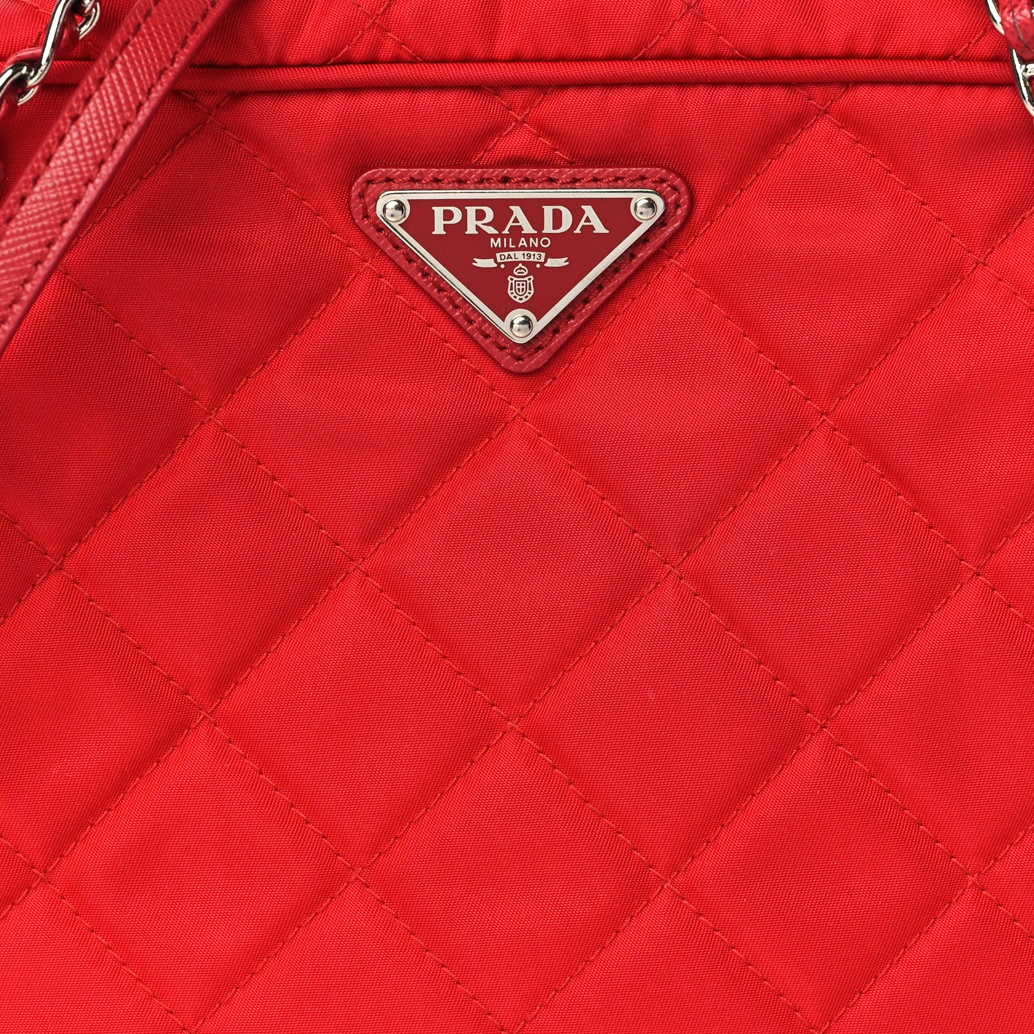 Prada Nylon Tessuto Impuntu Quilted Crossbody Bag Rosso 8 of 10