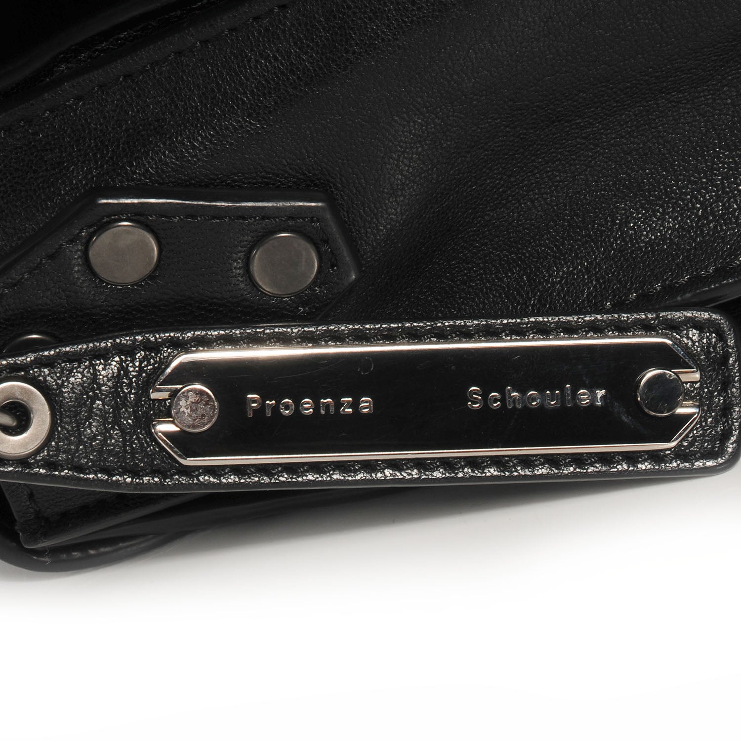 Proenza Schouler Lambskin PS1 Medium Satchel Black 6 of 15