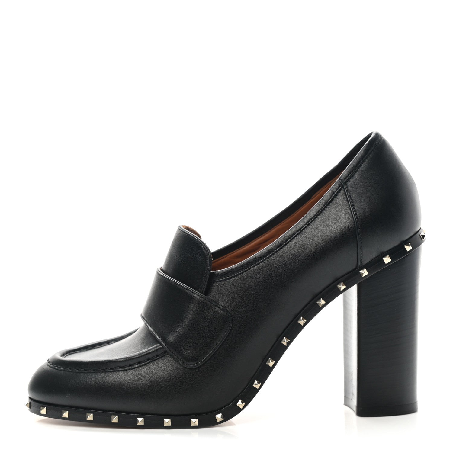 Valentino Garavani Nappa Soul Rockstud Loafer 100mm Pumps 41 Black 1 of 13