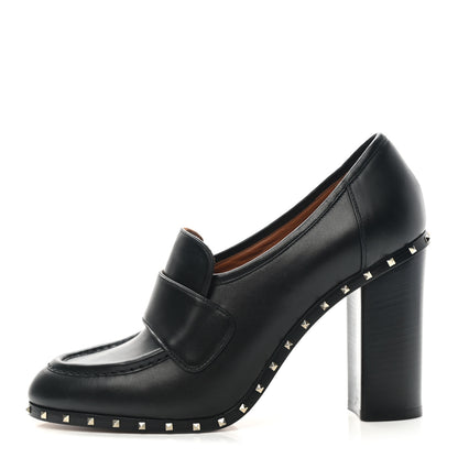 Valentino Garavani Nappa Soul Rockstud Loafer 100mm Pumps 41 Black 1 of 13