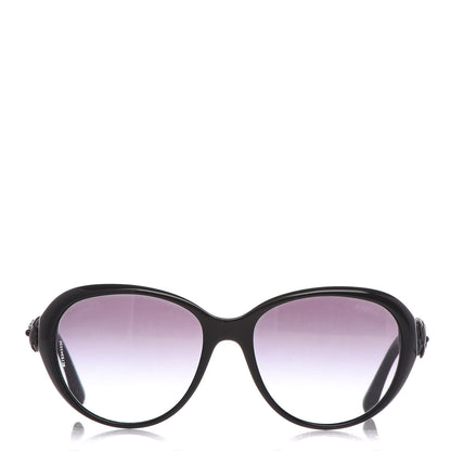 Chanel Lambskin Camellia CC Sunglasses 5316-Q Black 2 of 8