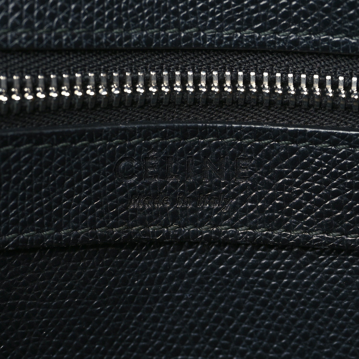 Celine Grained Calfskin Small Vertical Cabas Black 6 of 11