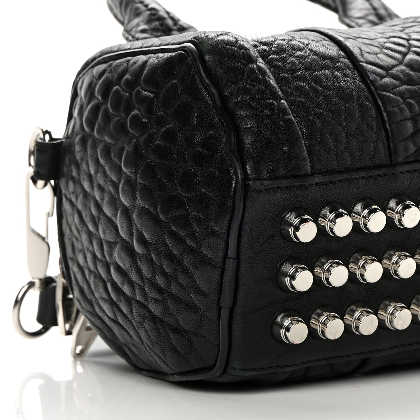 Pebbled Lambskin Mini Rockie Black Rhodium Hardware