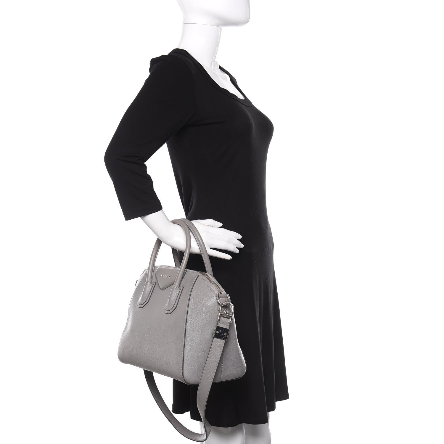Givenchy Sugar Goatskin Small Antigona Pearl Grey 3 of 13
