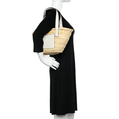 Loewe Raffia Small Basket Tote Bag Natural White 2 of 10