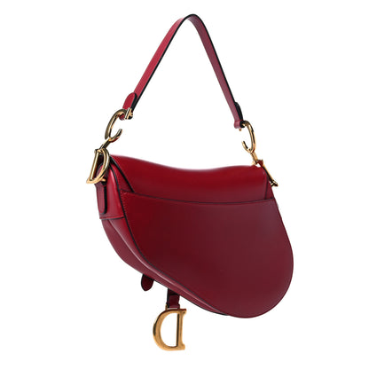 Christian Dior Calfskin Saddle Bag Scarlet 3 of 13