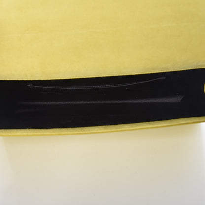 Saint Laurent Patent Calfskin Monogram Large Belle De Jour Clutch Yellow 5 of 7