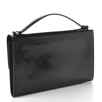 Louis Vuitton Monogram Glace Anouchka Pochette MM Black 3 of 9