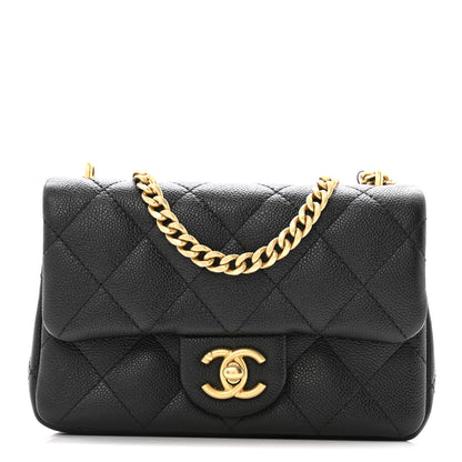 Chanel Caviar Quilted Mini Sweetheart Rectangular Flap Black 1 of 11