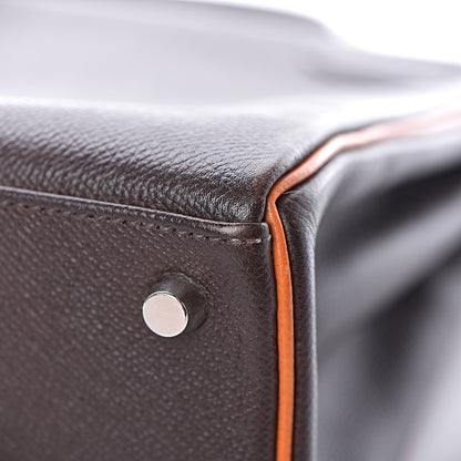 Hermes Epsom Kelly Retourne 32 Chocolate Orange 45 of 46