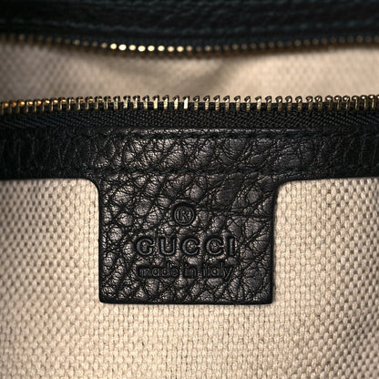 Gucci Pebbled Calfskin Large Soho Shoulder Bag Black 6 of 13