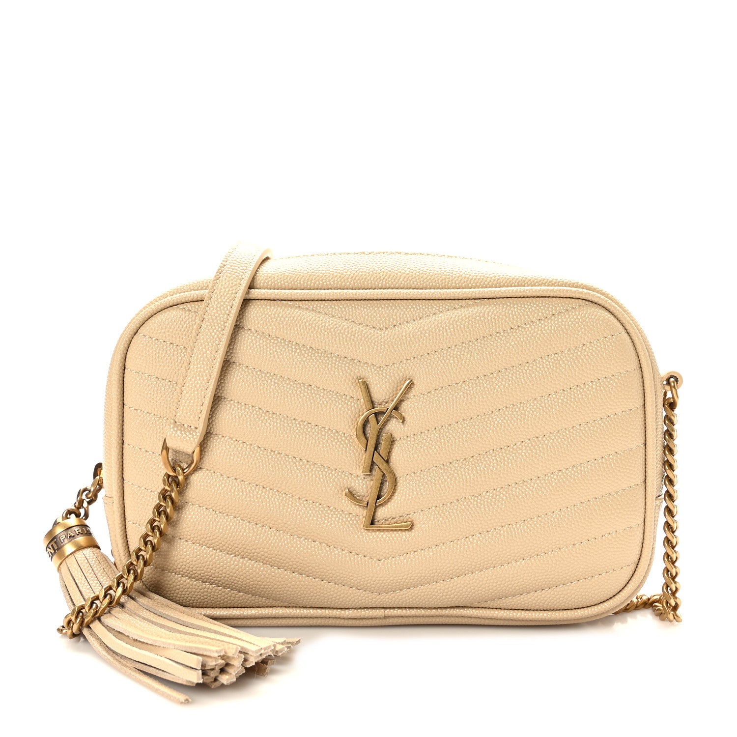 Saint Laurent Grain De Poudre Matelasse Monogram Mini Lou Camera Bag New Powder 1 of 9