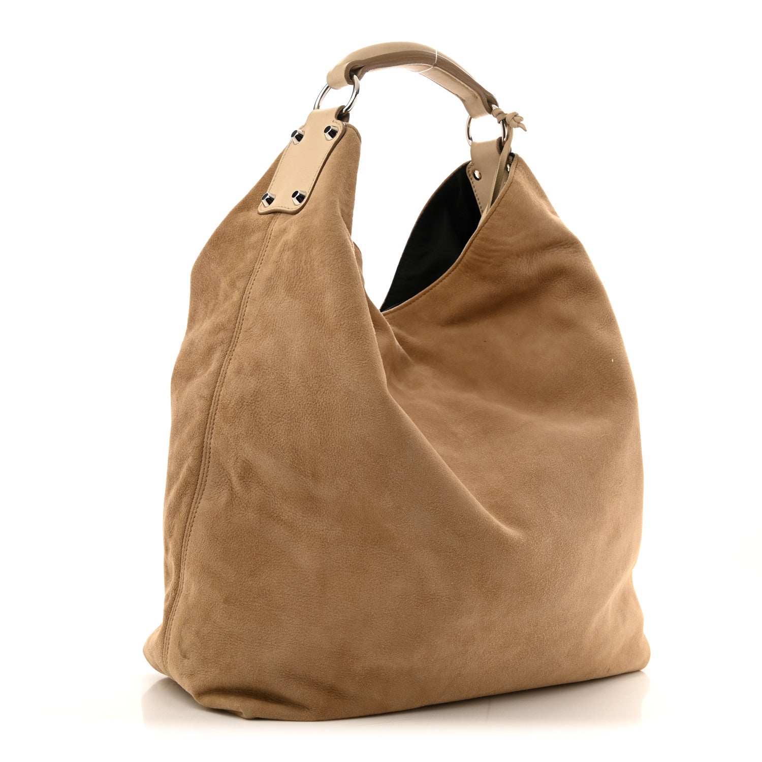 Balenciaga Suede Strike Hold Hobo Natural 4 of 15