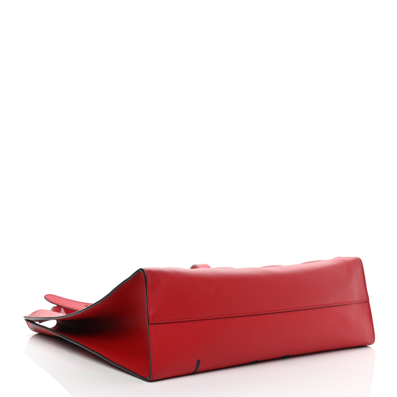 Gucci Calfskin GucciGhost Real Medium XL Tote Hibiscus Red 4 of 13