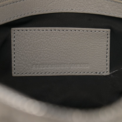 Alexander Wang Pebbled Lambskin Rockie Gray Pale Gold Hardware 6 of 14