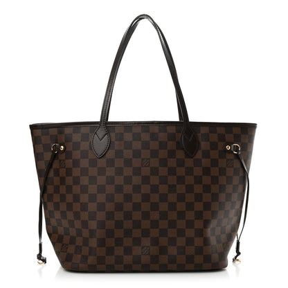 Louis Vuitton Damier Ebene Neo Neverfull MM Rose Ballerine 1 of 19