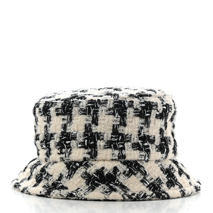 Chanel Tweed Bucket Hat S Black Ecru 4 of 8
