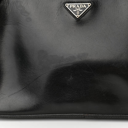 Prada Calfskin Nylon Messenger Bag Black 12 of 12